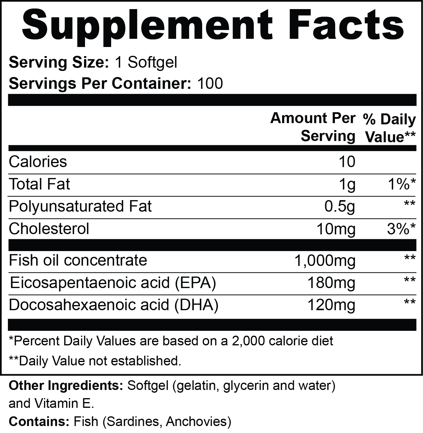 Omega-3s (Fish Oil)